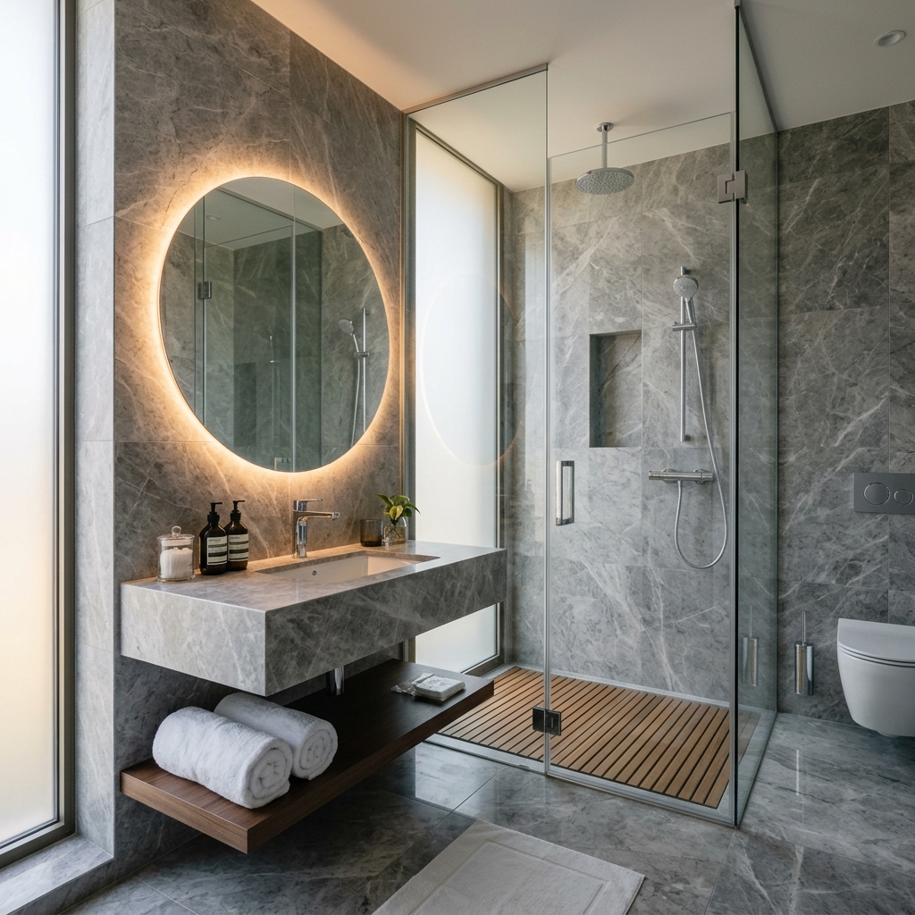 Moderne Badsanierung in Hotels und Hotelbäder durch Sanitraum GmbH Ulm